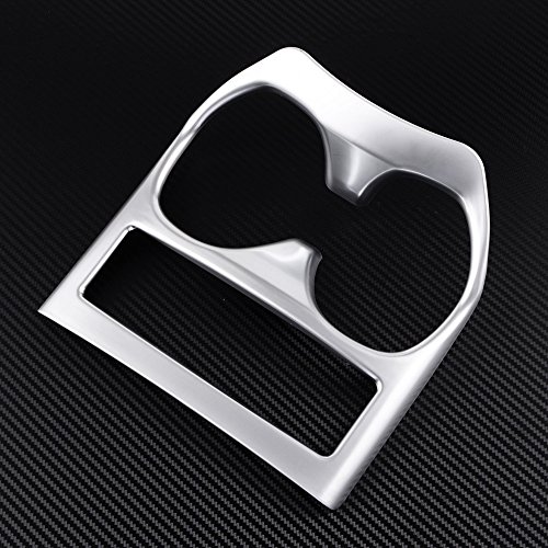 Chrome Center Console Cup Holder Cover Trim + 3M Adahesive Tape For 14-15 Nissan X-Trail T32 Rogue