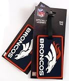 Denver Broncos Two Pack Soft Laser Bag Tag