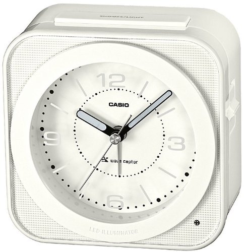 CASIO (カシオ) 電波アナログ目覚まし時計 ホワイト 高輝度ブルーLEDライト TQT-260J-7JF TQT-260J-7JF