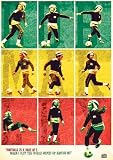 Bob Marley (Playing Soccer) Music Poster Print - 24