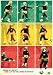 Bob Marley (Playing Soccer) Red, Yellow & Green Poster