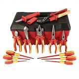 Wiha 32396 13-Piece Proturn Insulated Pliers and Screwdriver Set in Case