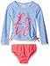 Osh Kosh Girls' Love Long Sleeve Rash Guard Set
