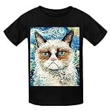 Grumpy Cat Is Still Grumpy Boys' Crew Neck Personalized Tee Black