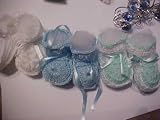 New Born Handmade Baby Booties 3pc set