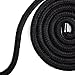 Moonight 20M 64-foot Japanese Bondage Cotton Rope 8mm Thick Braided Utility Rope Soft Rope - Black