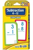 Subtraction 0-12 Flash Cards