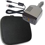 COMBO! Protective Air Mesh Cover for 7 to 9 Inch Mobile DVD Players & Car Travel Power Adapter / Charger Features USB Port & Standard 110v Outlet w/ Bonus Cable for All USB Compatible Devices ( DC to AC Converter ) A Portable Wall Socket for Mobile DVD Players