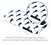 DandyCase iPhone 5 / 5S Case, Perfect Pattern *No Chip/No Peel* Flexible Slim Case Cover for Apple iPhone 5 / 5S [White & Navy Blue Whales]