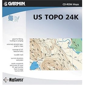 Garmin US TOPO! 24K Topographical Maps of Western United States National Parks (CD ROM)