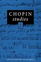 Chopin Studies: v. 2 (Cambridge Composer Studies)