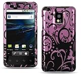 CRYSTAL PURPLE BUTTERFLY SWIRL STARS Sanp-on Rubber Touch 2pcs Phone Protec ....