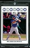 2008 Topps # 603 Blake DeWitt (RC) - Rookie Card - Los Angeles Dodgers - MLB Baseball Trading Card in a Protective Screw Down Display Case