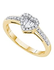 0.15CT DIAMOND FASHION HEART RING