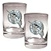 Florida Marlins MLB 2pc Rocks Glass Set - Primary Logo by Great American Products