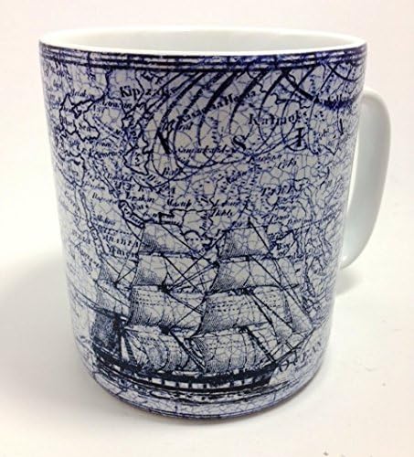 222 Fifth Jumbo Transatlantic Mug Fine Porcelain Sailing Ships