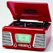 RX-1 Nostalgic Record Deck 60's style - RED (music sytem, turntable music player with radio) made for Digitel Technology