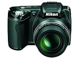 Zoom Produkt-Bild: Nikon Coolpix L110 Digitalkamera (12,1 Megapixel, 15-fach Weitwinkelzoom, 7,5cm (3,0-Zoll) Display) schwarz
