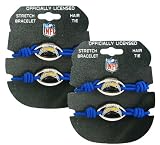 San Diego Chargers - NFL Blue Stretch Bracelets / Hair Ties (2-Pack)