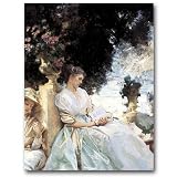 In a Garden, Corfu c. 1909 - 5 x 7 Museum Quality Greeting Card