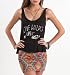 Check And Stripe Cropped Swing Tank