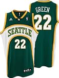  : Jeff Green Seattle Sonics Green Swingman Adidas NBA Jersey