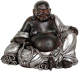 Classic Gift Idea for Dad Father Husband 7 Small Sitting Lucky Buddha in Two Tone Silver Finish 51Ghbm 26bL. SL160 Classic Gift Idea for Dad Father Husband 7 Small Sitting Lucky Buddha in Two Tone Silver Finish