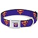Buckle Down Seatbelt Buckle Dog Collar - Bizzaro Logo w/Bizzaro Pose - 1.5