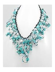Cotton Turquoise Necklace