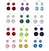 Sterling Silver 4mm/6mm Birthstone CZ Earrings Set