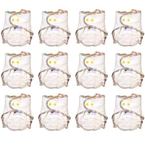 Baby BeeHinds One Size Hemp Fitted Cloth Diaper 12 Pack