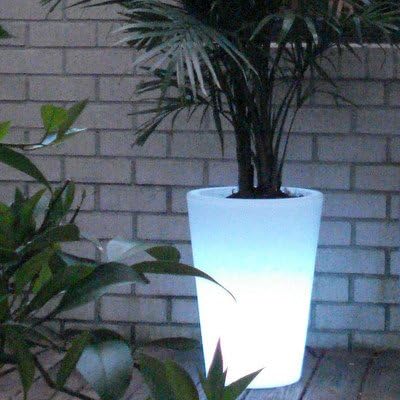 Bon Décor Straight Cone Illuminated Pot Planter Size: 20" H x 14" W x 14" D