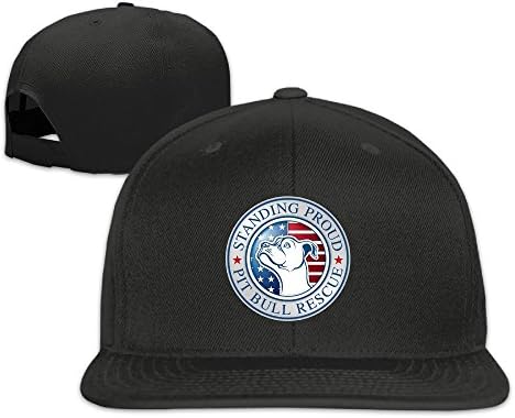 American Pitbull Standing Pround Adjustable Caps Flat Brim Baseball Hats