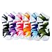 Camouflage Assorted 6 Pack Ladies Anklet No Show Socks