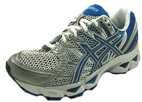 ASICS Women's GEL-Nimbus 12 Running Shoe,Titanium/Maui Blue/Lightning,5 M US