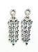 Aquamarine Earrings Fine Earrings with 0.50k G.V.V.S. Brilliant Diamonds and 4.60k Brazilian Aquamarine on 18k White Gold Damiani Style Design Chandelier Earrings Made in Italy Matching Pendant/ Necklace Available