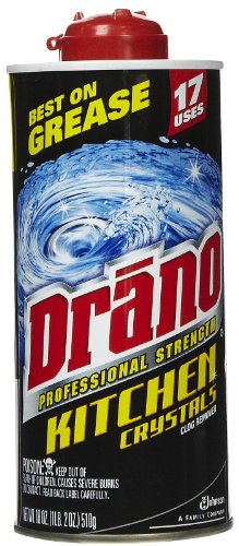Drano Kitchen Crystals Drain Opener-18 oz.
