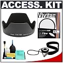 Canon EW-73B Lens Hood + UV Glass Filter + Accessory Kit for Canon EF-S 17-85mm f/4-5.6 IS & 18-135mm f/3.5-5.6 IS Lens