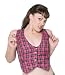 Switchblade Stiletto Fuschia Plaid Vest Top Sexy Punk Top
