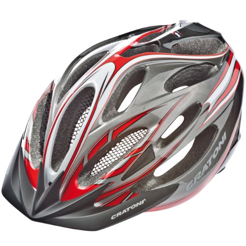 Cratoni Helm C-Blaze, red-white-black glossy, 52-60 cm, 11012112 Preisvergleich