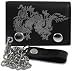 Silver Dragon Genuine Leather Chain Wallet #58 [Apparel]