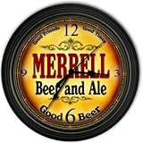 Merrell 's Beer and Ale Cascading Pub Wall Clock