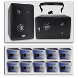 Buy Acoustic Audio 10 Pair Indoor Outdoor Home Stereo Speakers 251B20PKG by Acoustic Audio