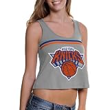 NBA New York Knicks Ladies De-Stressed Tank - Gray (Small)