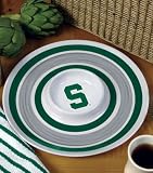 Michigan State Spartans Serving Tray Chip n Dip