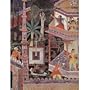 Masters of the Hamza-nama manuscript (Hamza-nama manuscript, Scene: Mihrdukht shoot their arrows through a ring) - 13x19
