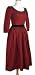 Hey Viv! 1950's VINTAGE DRESS: Ruby Ribbon Sandra Sage Creation - Sz S