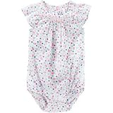 OSHKOSH(オシュコシュ) スモックドフローラルプリントボディスーツ カラー ロンパース半袖 9ヶ月【並行輸入】