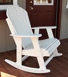 Forever Phat Tommy White Rocking Adirondack Chair