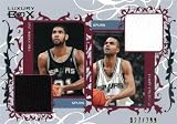 Tim Duncan and Tony Parker Car - & Topps 2007 Game Worn Luxury Box Limited Edition 027/299 Card